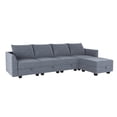 thumbnail image 2 of HONBAY Sectional Sofas, Bluish Gray Polyester, 2 of 6