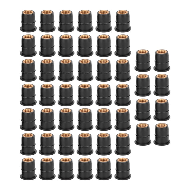 Motorcycle Windscreen Well Nut, Fine Workmanship Firm Waterproof Well Nut Assortment Black for Motorcycle for ATV Windscreens
