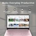 thumbnail image 2 of HP Premium Stream Portable 14 Pouces HD BrightView, Intel Celeron N4120, 8 Go RAM, 64 Go Stockage eMMC, UHD Graphics, Caméra Web HD, 1 An Office 365, Bluetooth, WiFi, HDMI, Win 11s, Rose, Carte USB Hotface 32 Go, 2 of 9