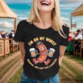 thumbnail image 2 of LUOGENLI T-shirts pour Femmes Mode Décontractée Imprimé Col Rond Manches Courtes pour l'Été Amusant 4TG T-shirts Graphiques pour Femmes T-shirts Graphiques pour la Saint-Valentin Pâques Noir G, 2 of 4