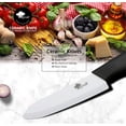 thumbnail image 4 of Ceramic Knives Set for Kitchen Knives 3 4 5 inch Sharp Fruit Paring Knifes with Sheath Utility Vegetable Carrot Cutter White Blade, 4 of 5