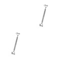 thumbnail image 3 of maskred Acier Inoxydable Corps Fermé Tourbillon Mâchoire Câble de Câble de Fourche Vis de Rigging Solide et Durable Argent M6 2Set, 3 of 6