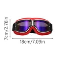 thumbnail image 3 of Over Glasses Motorcycle Goggles Soft Foam Padded Windproof Riding Eyewear with Adjustable Non-Slip Strap for Motorbike Riders, 3 of 4