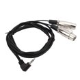 thumbnail image 4 of High Transmission Rate, Shielding Interference, Plastic Material, Lightweight and Portable, Dual Female XLR to Right Angle 3.5mm Y Splitter Cable for Microphones, Cameras, 4 of 7