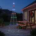 thumbnail image 4 of Northlight LED Lighted Show Cone Christmas Tree Outdoor Decoration - 9' - Multicolor Lights, 4 of 4