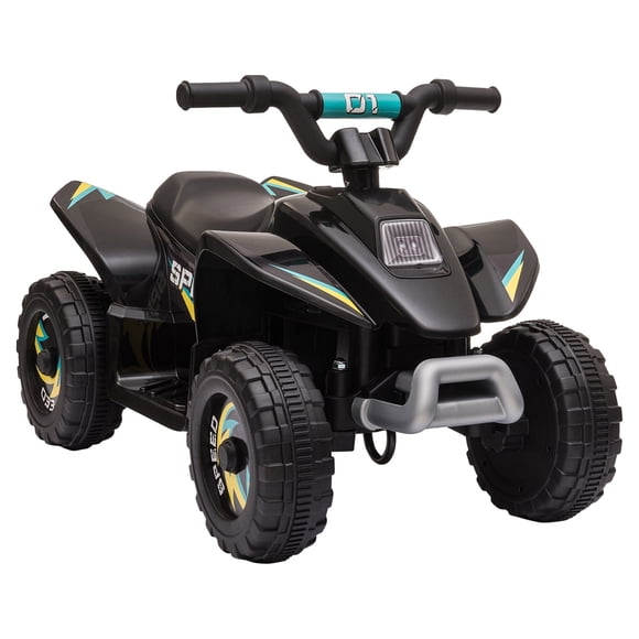 Aosom Kids Ride on ATV, 6V Battery Powered Quad Car for 18-36 Months, Black