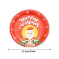 thumbnail image 4 of H Eco-Friendly Disposable Christmas Party Plates 9 Inch 16Pc Set Perfect For Holiday Dinner Decorations Festive Gatherings And Special Events Weight 0.46 Lb, 4 of 7
