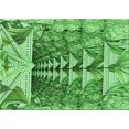 thumbnail image 1 of Ahgly Company Machine Washable Indoor Rectangle Transitional Green Area Rugs, 8' x 10', 1 of 7