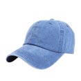 thumbnail image 2 of RXIRUCGD Casquette de Baseball Ajustable Classique Basse Non Structurée Casquette Unie Hommes Femmes ( Bleu Foncé ), 2 of 3