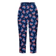 thumbnail image 5 of Yuyuzo Womens Plus Size Capris High Waisted Straight Leg Solid Color Bottom Capri Pants for Women 3/4 Slacks, 5 of 5