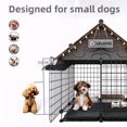 thumbnail image 4 of 1pc Small Animal Enclosure, Cat And Dog Kennel, With Tray For Easy Cleaning, Indoor, 4 of 4