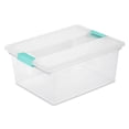 thumbnail image 1 of Sterilite 18.7 Gal Clip Box, Large Stackable Plastic Storage Bins w/ Latching Lids, 4 pack, 1 of 10