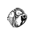 thumbnail image 2 of Steel Fashion Ethnic Style Ring Decoration Simple Elegant Couples Round Rings Jewelry Couple Dressing Accessory for Party Daily Size 12, 2 of 8