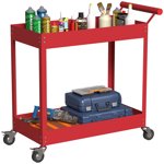 DURHAND 2 Tier Rolling Tool Cart for Garage Mechanics Warehouse 330lbs