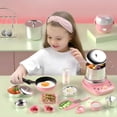 thumbnail image 4 of HUASHENG 22Pcs Children's Real Cooking Kitchen Toys Kids Real Easy Bake Cook Set Toddler Really Cooking Play Pots Pans Kitchen Accessories Toddler Cooking Set Kitchen Tool, 4 of 5