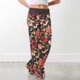 thumbnail image 2 of ORUYROP Womens Wide Leg Yoga Palazzo Pants Casual Printed Drawstring Trousers, 2 of 5