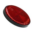 thumbnail image 4 of Allume 10Pcs 56mm Bicycle Bike Round Reflector Night Cycling Safety Reflective Bike Accessory Tool Red, 4 of 10