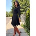 thumbnail image 2 of ELEVENMTL Robe Ligne A pour Femmes avec Boutons Dorés, 2 of 10