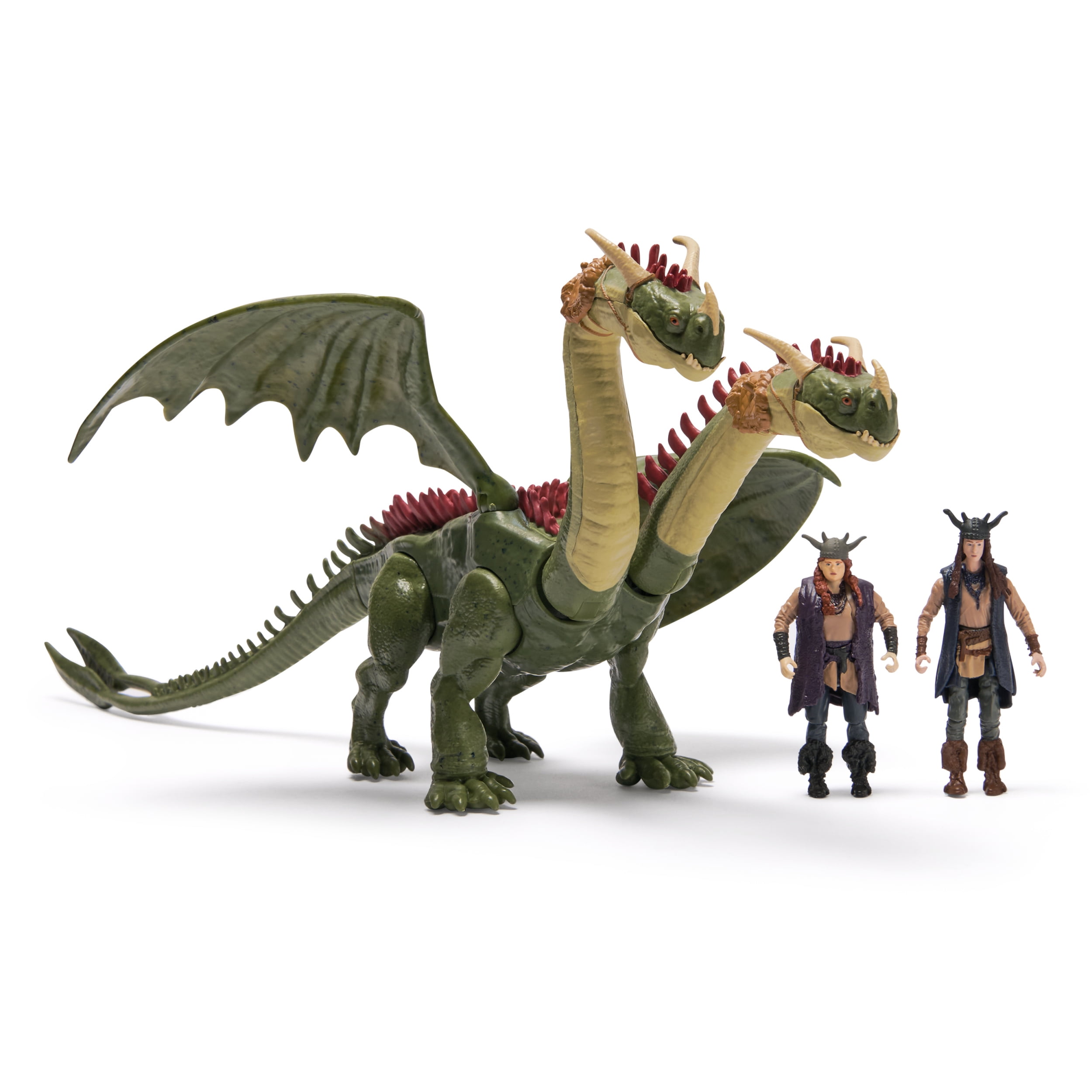 Dreamworks Dragons How to Train Your Dragon, Hideous Zippleback, Ruffnut & Tuffnut, Viking Duo Action Figures, Kids Toys for Boys Ages 4 and up