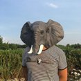 thumbnail image 2 of Elephant Latex  Headgear Funny Realistic Animal  Elephant Costume, 2 of 6