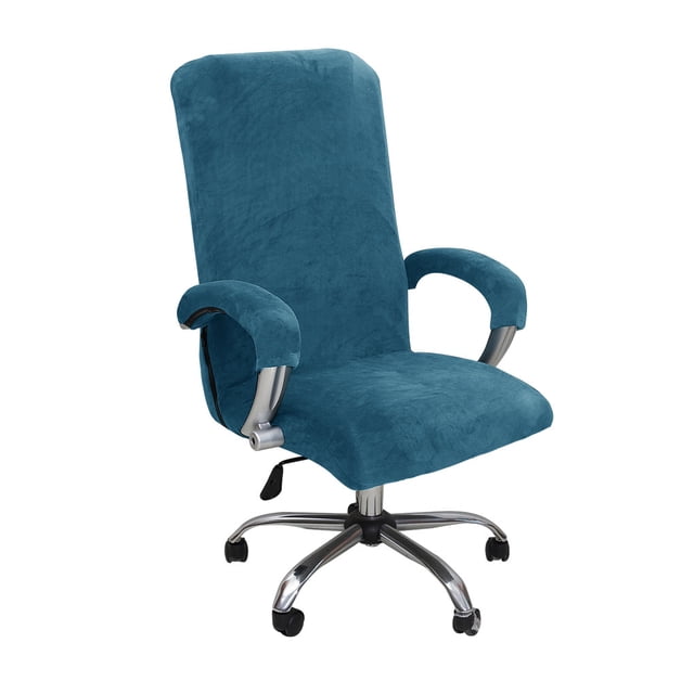 tredstone Ensemble de 3 Pcs Housse de Chaise à Grand Application Convient à Diverses Tailles et Styles de Chaises Résistante à L'Usure Bleu Paon L 1 Ensemble