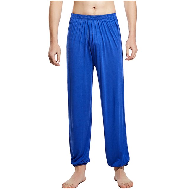 Pantalon de Pyjama Homme en Coton Tricoté avec Boutons