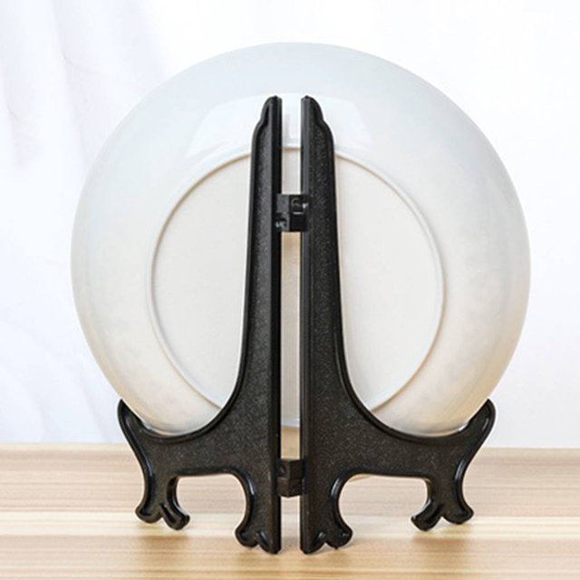 Dish Plate Collection Rack Artwork Display Stand Storage Organizer display stand Dish plate Folding Bowl Plate Holder