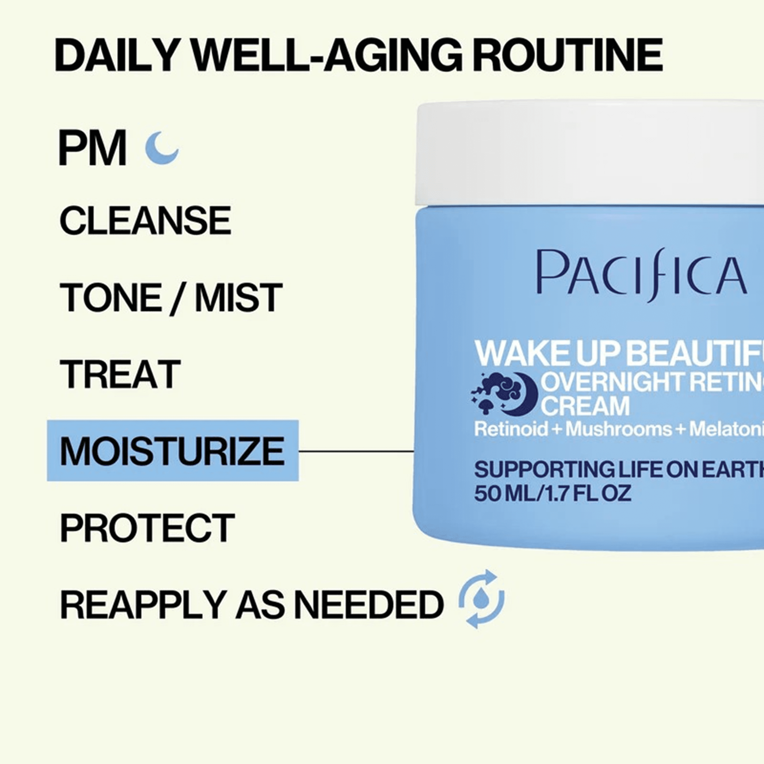 Pacifica - Réveil Radieux Crème Rétinoïde de Nuit