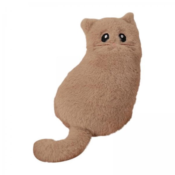kokiya Trousse à Crayons en Peluche 2x Cadeaux Trousse Cosmétique Polyvalente Chat de Dessin Animé pour Garçons Filles Kaki 2 Pcs