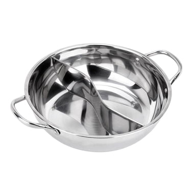 Thicken Stainless Chinese Hot Pot Double , 30cm