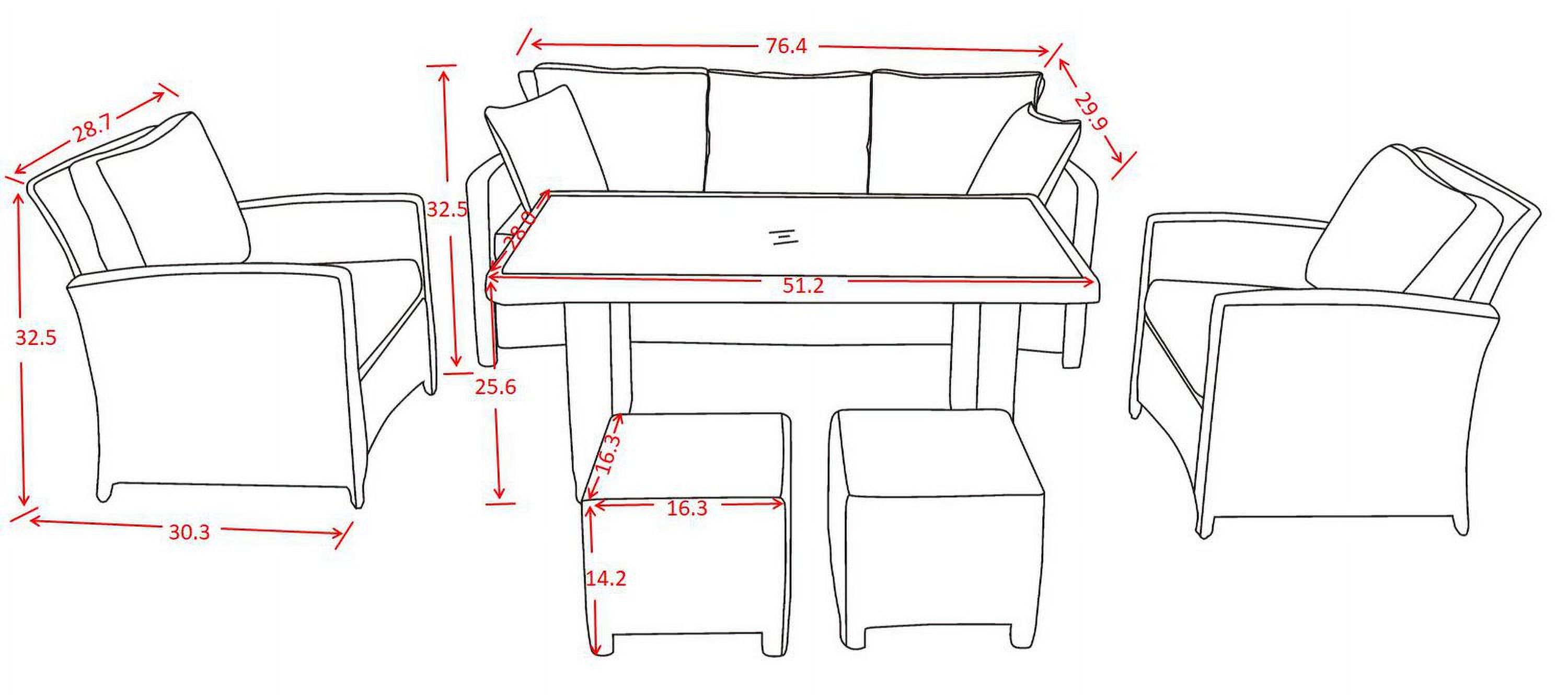 Oakmont 6PC High Table Conversation Set