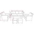 thumbnail image 2 of Beaumont 6PC High Table Conversation Set with Red Cushions, 2 of 3