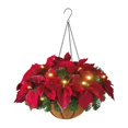thumbnail image 1 of Artificial Hanging Flowers Basket with Courtyard Indoor Flowerpot, 1 of 11
