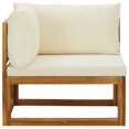 thumbnail image 2 of vidaXL Sectional Corner Sofas 2 pcs with Cushions Cream White, 2 of 5