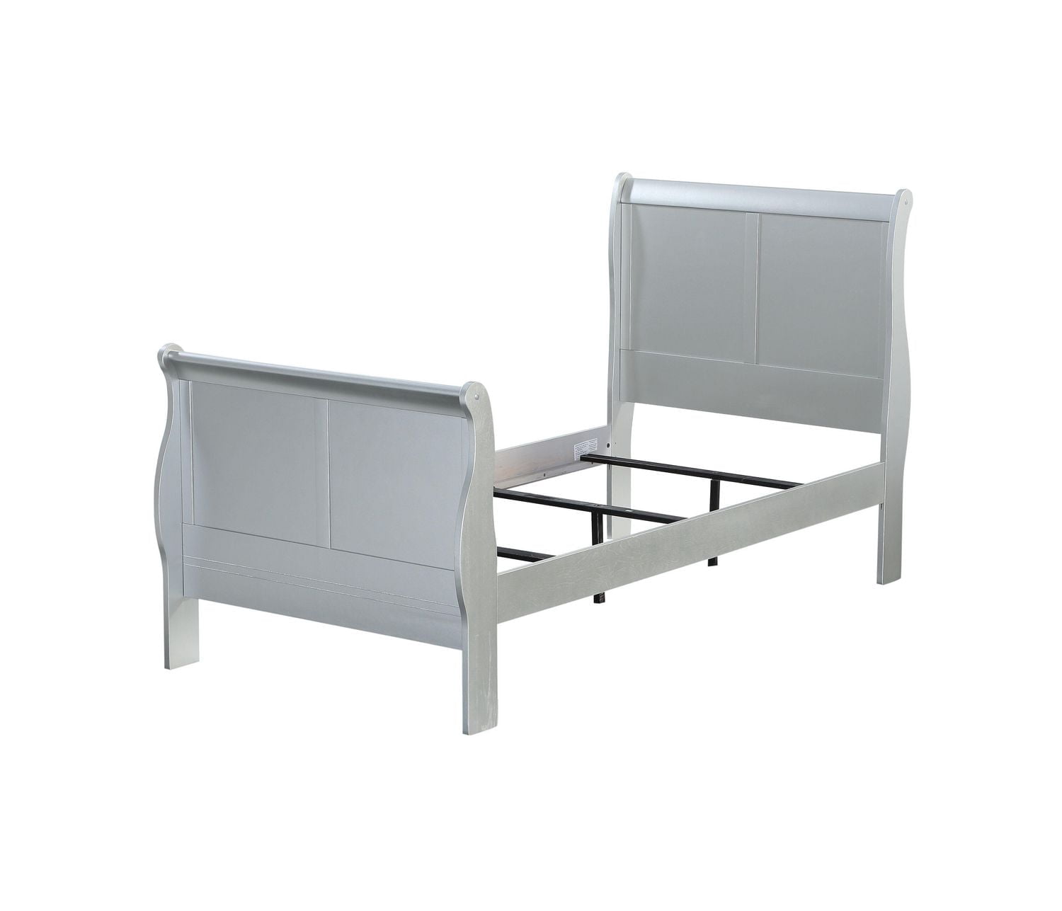 ACME Louis Philippe III Full Bed (FB 34"H) in Platinum