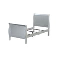 thumbnail image 1 of ACME Louis Philippe III Full Bed (FB 34"H) in Platinum, 1 of 3