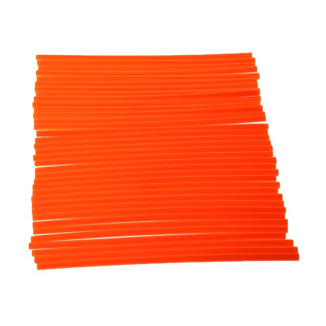 jinwen 36pcs Universal Motocross Dirt Bike Wheel Rim Spoke Wraps Skins Covers - Orange