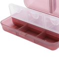 thumbnail image 4 of Pill Box Dispenser, Portable 8 Compartments Pill Case  For Different Medicines For Pocket Purse Wine Red, 4 of 8