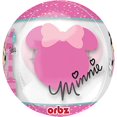 thumbnail image 2 of Minnie Mouse 1st Birthday 15" Clear Orbz Balloon, 2 of 2