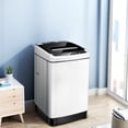 thumbnail image 3 of Gymax Compact Full-automatic Washing Machine Laundry Washer w/ 11 lbs Capacity White, 3 of 10