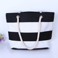 thumbnail image 4 of RXIRUCGD Sac de Plage Estival Tropical à Rayures pour Femmes, Sacs Fourre-Tout Réutilisables, Sac d'Épicerie à Bandoulière avec Poche à Fermeture Éclair, 4 of 7