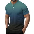 thumbnail image 1 of Plebaso Mens Fashion Tshirts Button Short Sleeve Pullover Shirts Summer Casual Basic Tees Tops for Men, 1 of 6