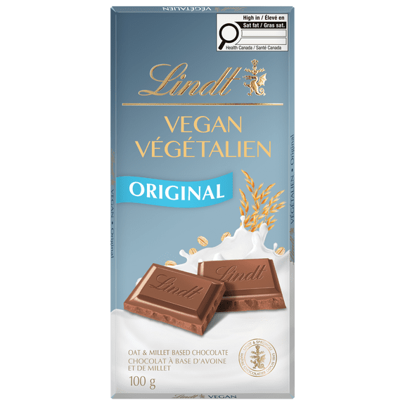 Lindt Vegan Original Chocolate Bar, 100 Grams