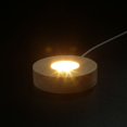thumbnail image 3 of Base de Lampe Pyramide en Orgonite Cristal Décorative Support d'Affichage LED en Bois (Chaud), 3 of 8