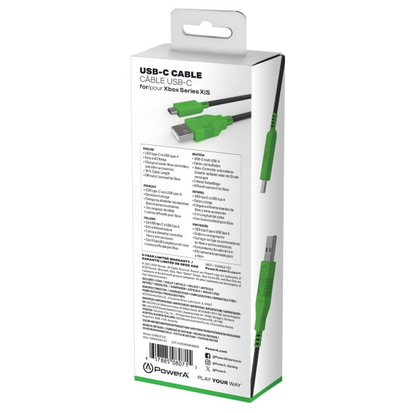 PowerA USB-C Cable for Xbox Series (Xbox Series X/S)