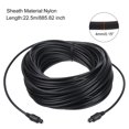 thumbnail image 2 of Unique Bargains Fiber Optic Audio Cable Digital Optic Cable 73.8FT TOS Optical Link PVC Plastic Straight for TV DVD Black, 2 of 6