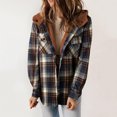 thumbnail image 1 of LSLJS Women's Large Collar with Lace Up Waistband Leather Jacket with Patchwork Slim Fitting Long SleevedJacket, 1 of 7