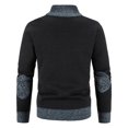 thumbnail image 4 of DPTALR Cardigan Tricoté à Manches Longues Patchwork Décontracté pour Hommes avec Fermeture Éclair, 4 of 4