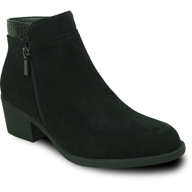 kozi Canada Bottillon Habillé Imperméable pour Femme VENUS-1 Botte d'Automne avec Double Fermeture Éclair Noir