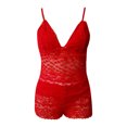 thumbnail image 3 of Birdeem Ensemble de Pyjama Aguichant en Dentelle avec Nœud pour Femmes, 3 of 4